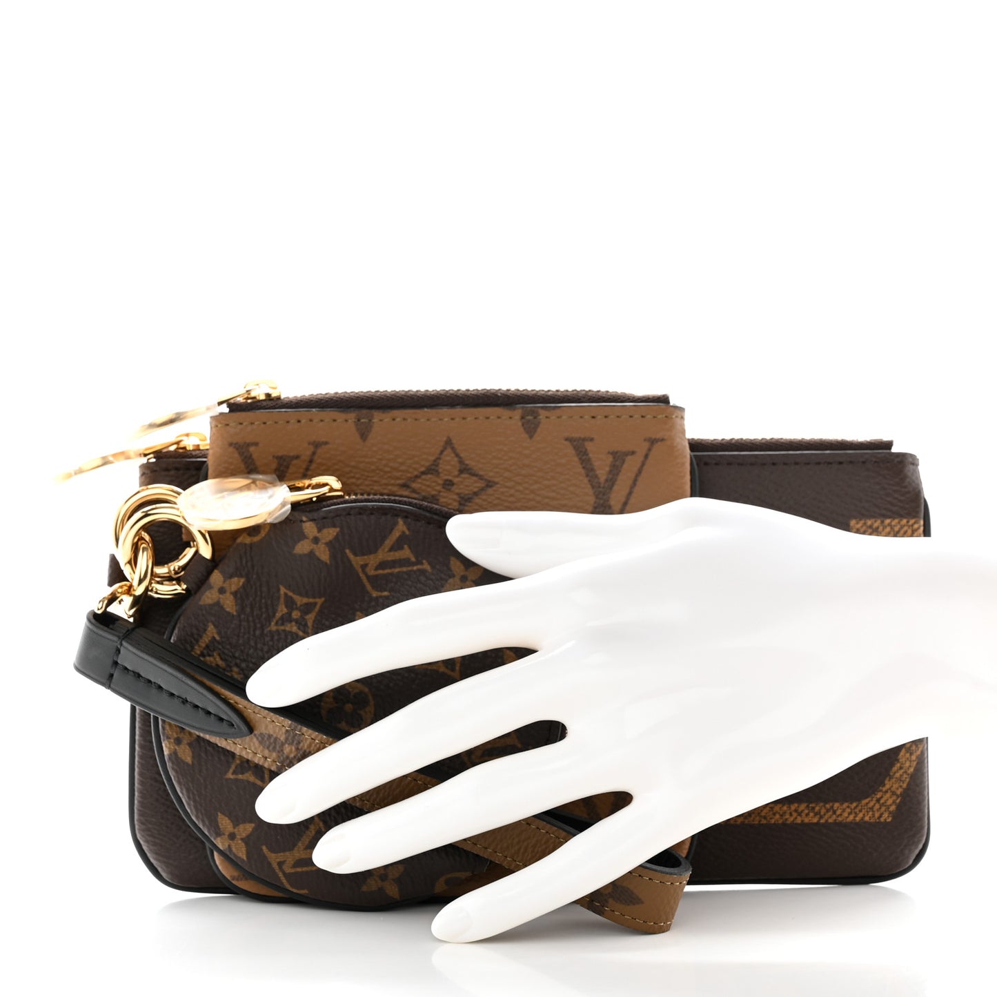 Reverse Monogram Giant Trio Pouch