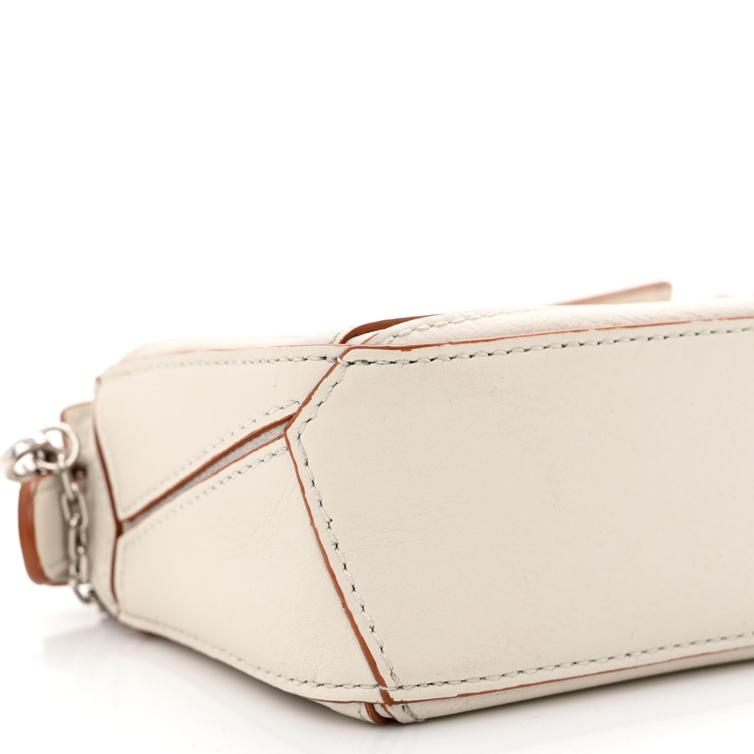 Loewe Calfskin Nano Puzzle Bag White 9 of 11