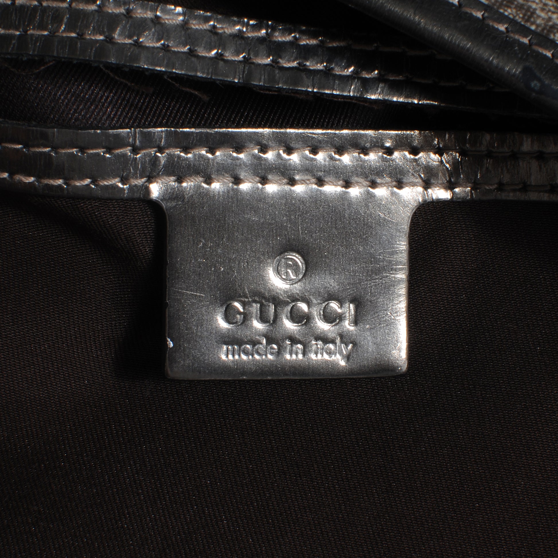 Gucci GG Plus Monogram Joy Shopper Tote Metallic 6 of 9