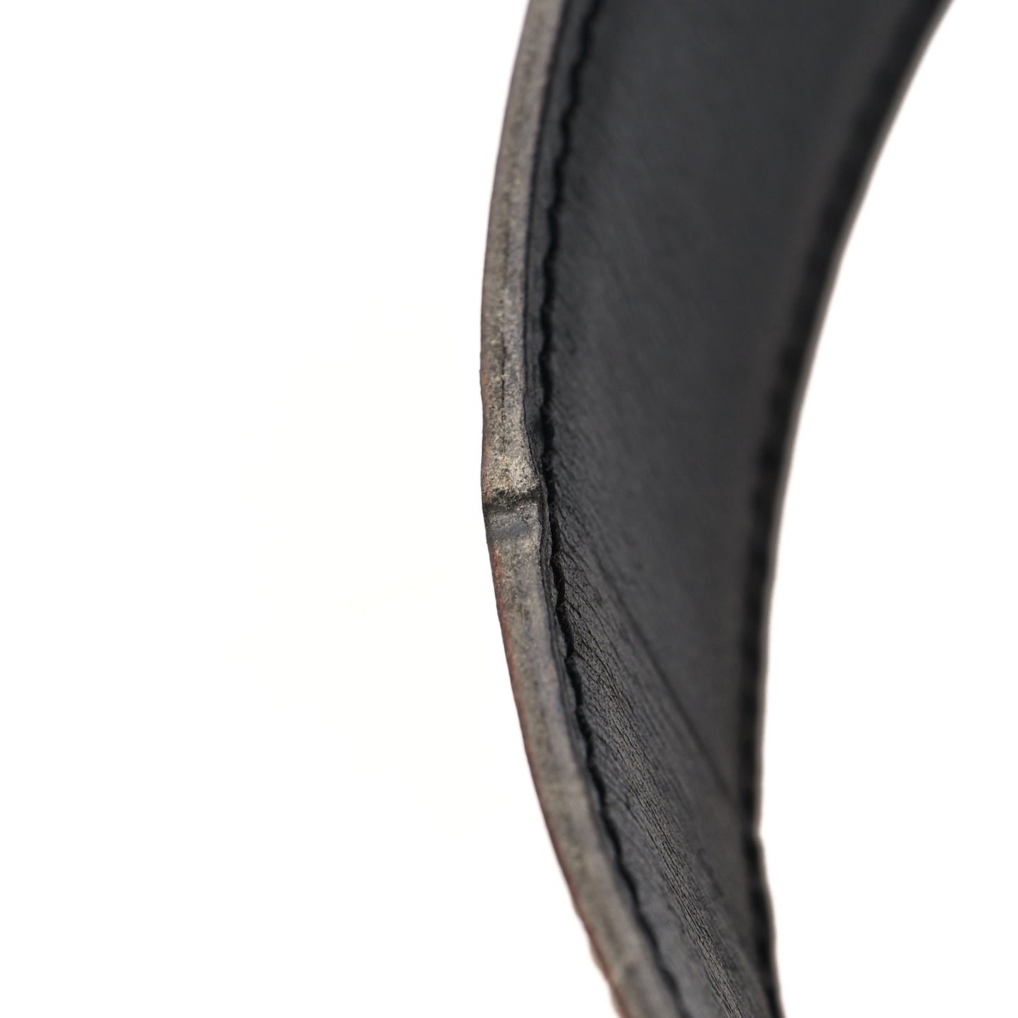 Box Courchevel 32mm H Belt 65 Black Gold