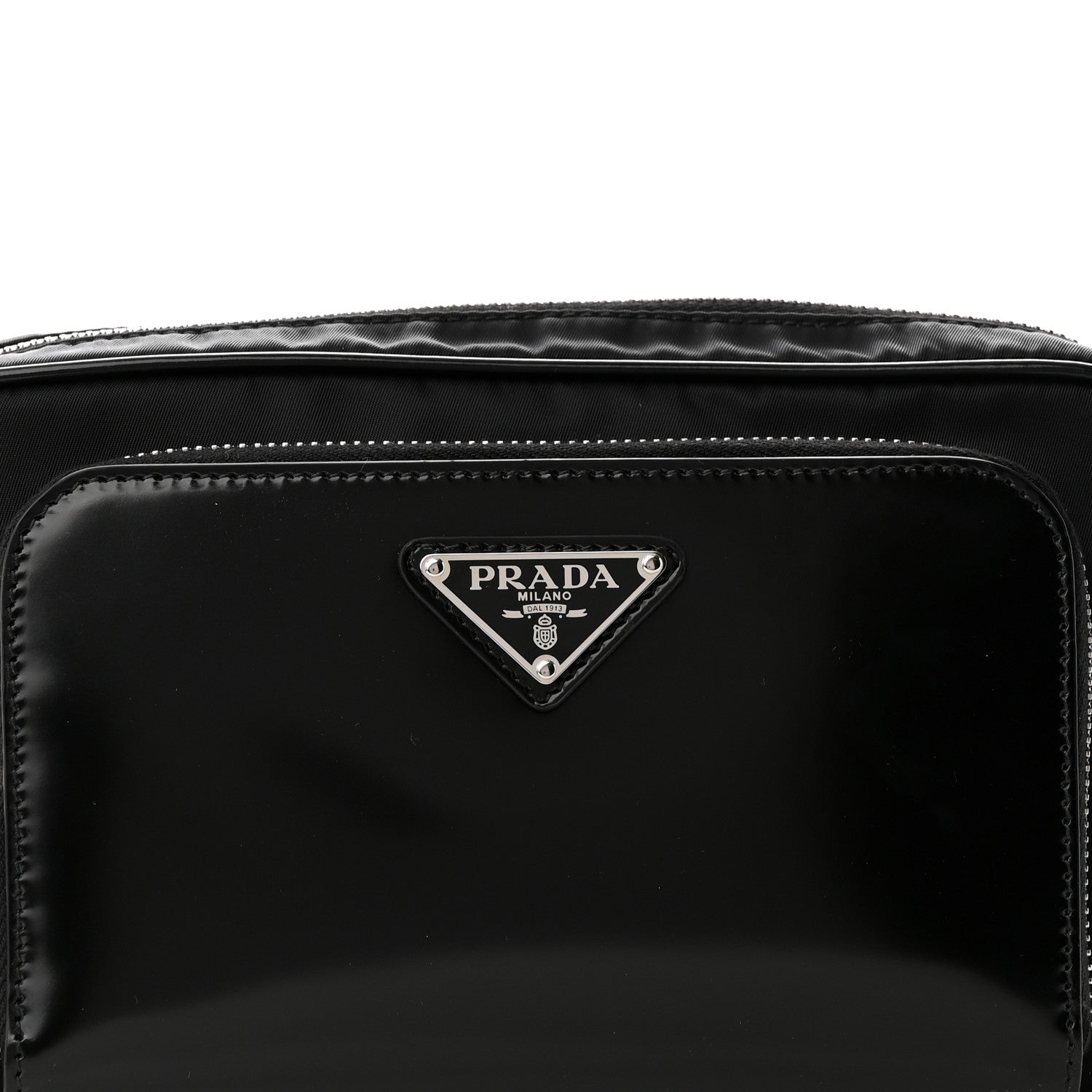 Prada Re-Nylon Spazzolato Belt Bag Black 7 of 9