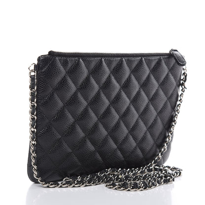 Chanel Caviar Quilted Daily Zip Crossbody Bag Black 3 of 11