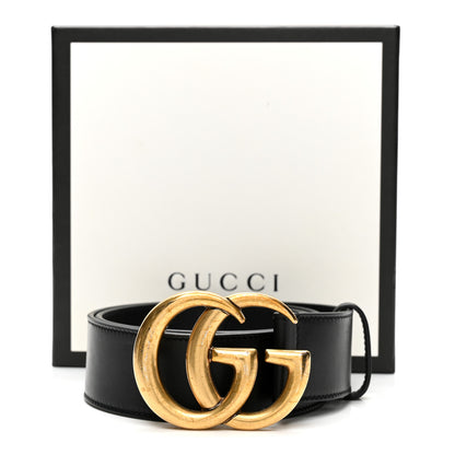 Gucci Calfskin Double G 40mm Belt 75 30 Black 5 of 5