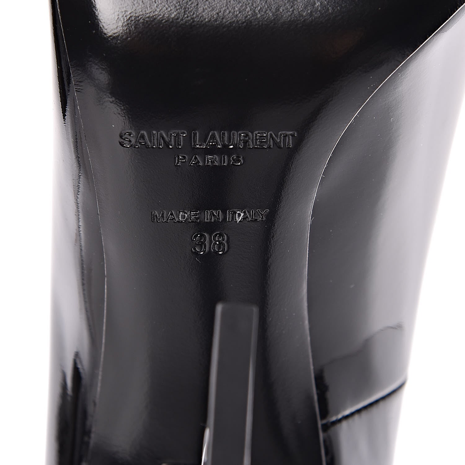 Saint Laurent Patent Opyum 110 Pumps 38 Black 6 of 8