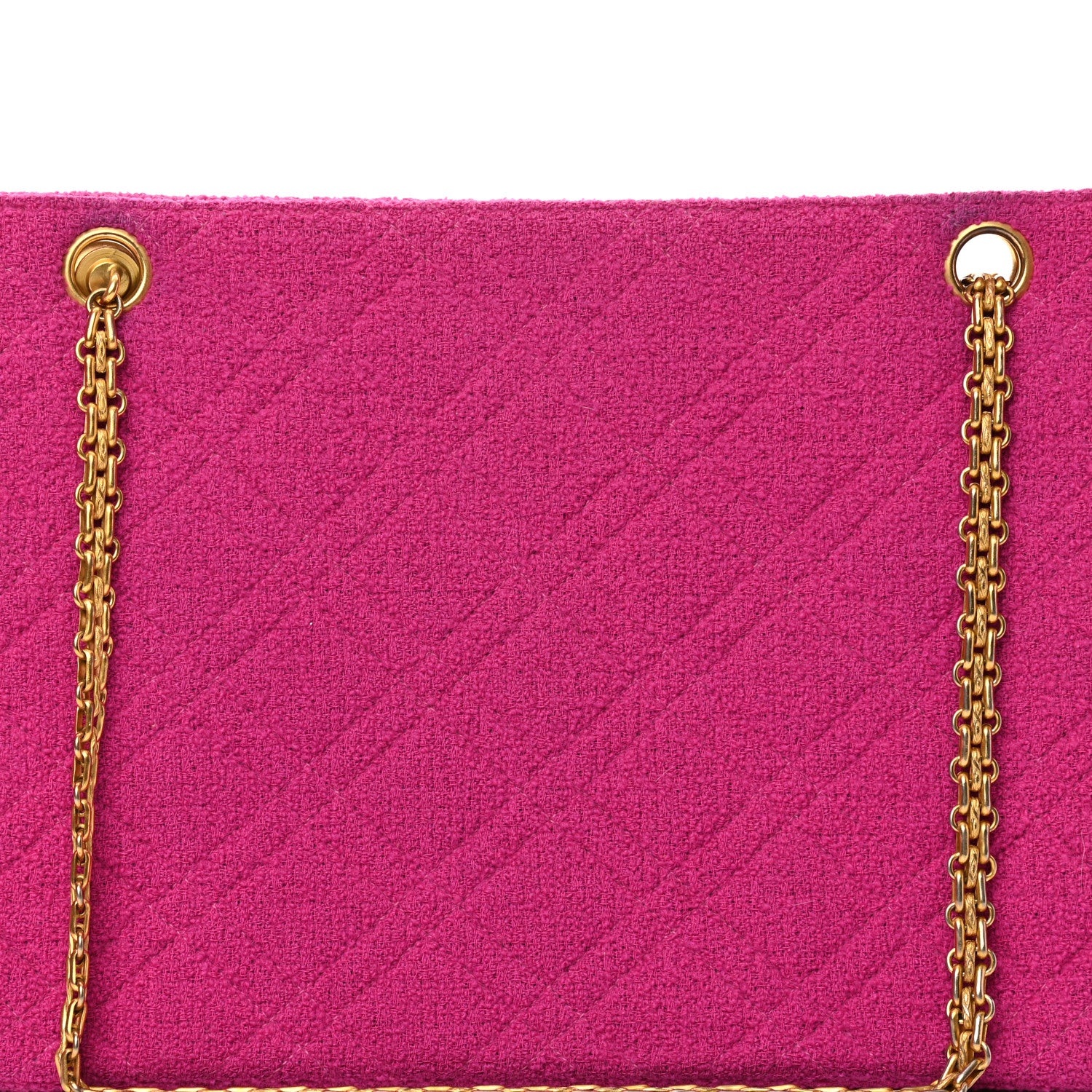 Chanel Wool Quilted Shoulder Bag Pink 12 of 20