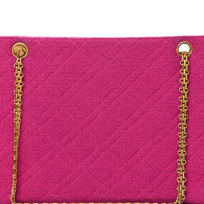 Chanel Wool Quilted Shoulder Bag Pink 12 of 20