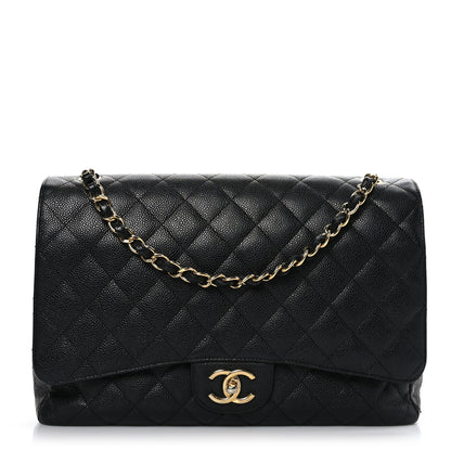 Chanel Caviar Quilted Maxi Double Flap Black 1 of 8