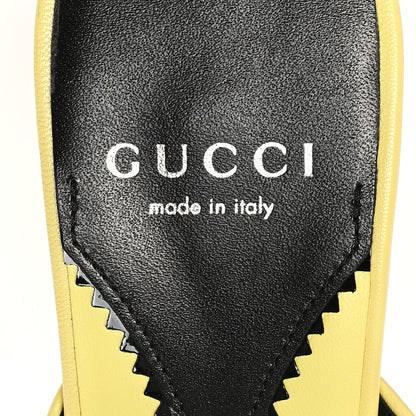 Gucci Malaga Kid Interlocking G Sandals 38 Banana 8 of 10