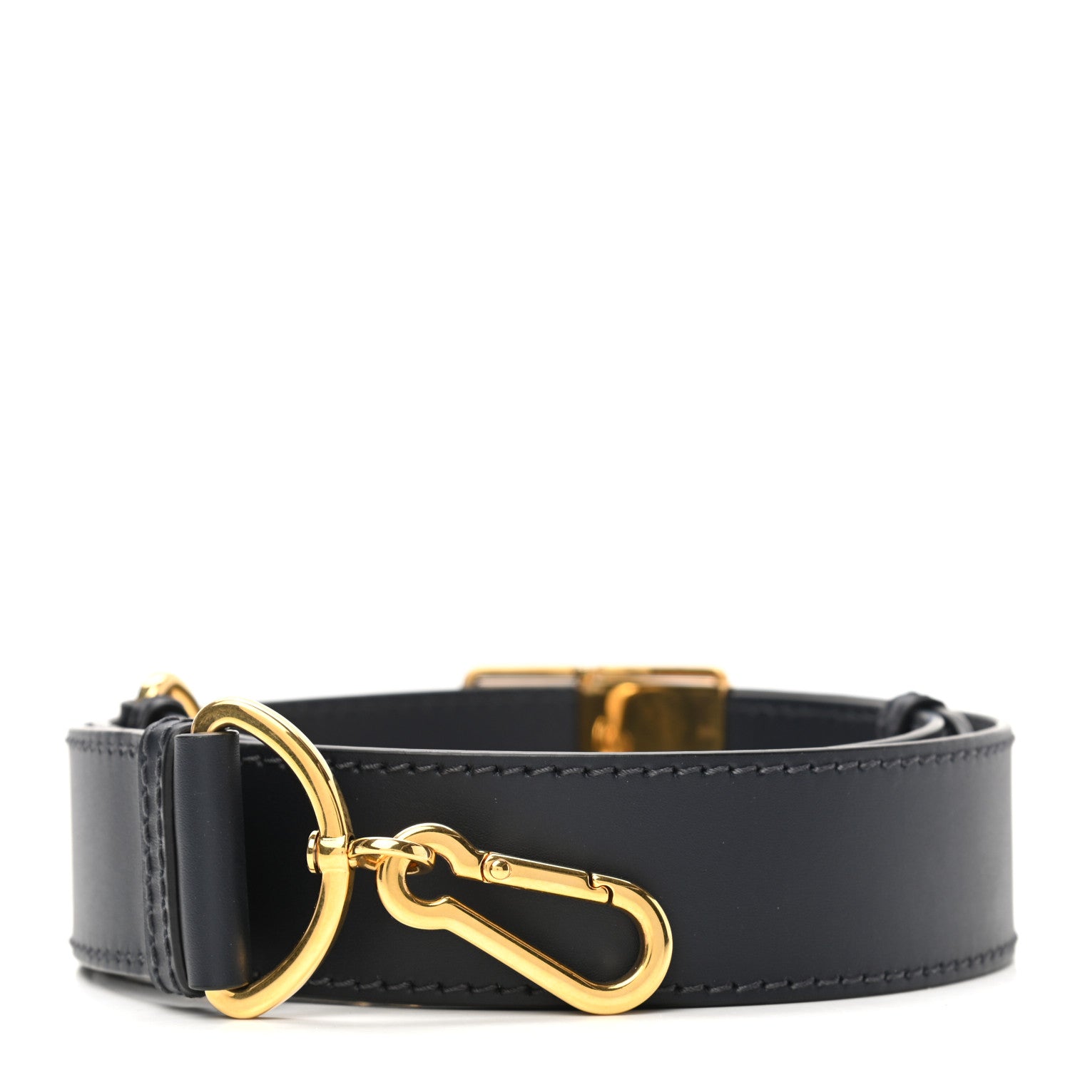 Christian Dior Calfskin Adjustable Shoulder Strap Navy 1 of 4