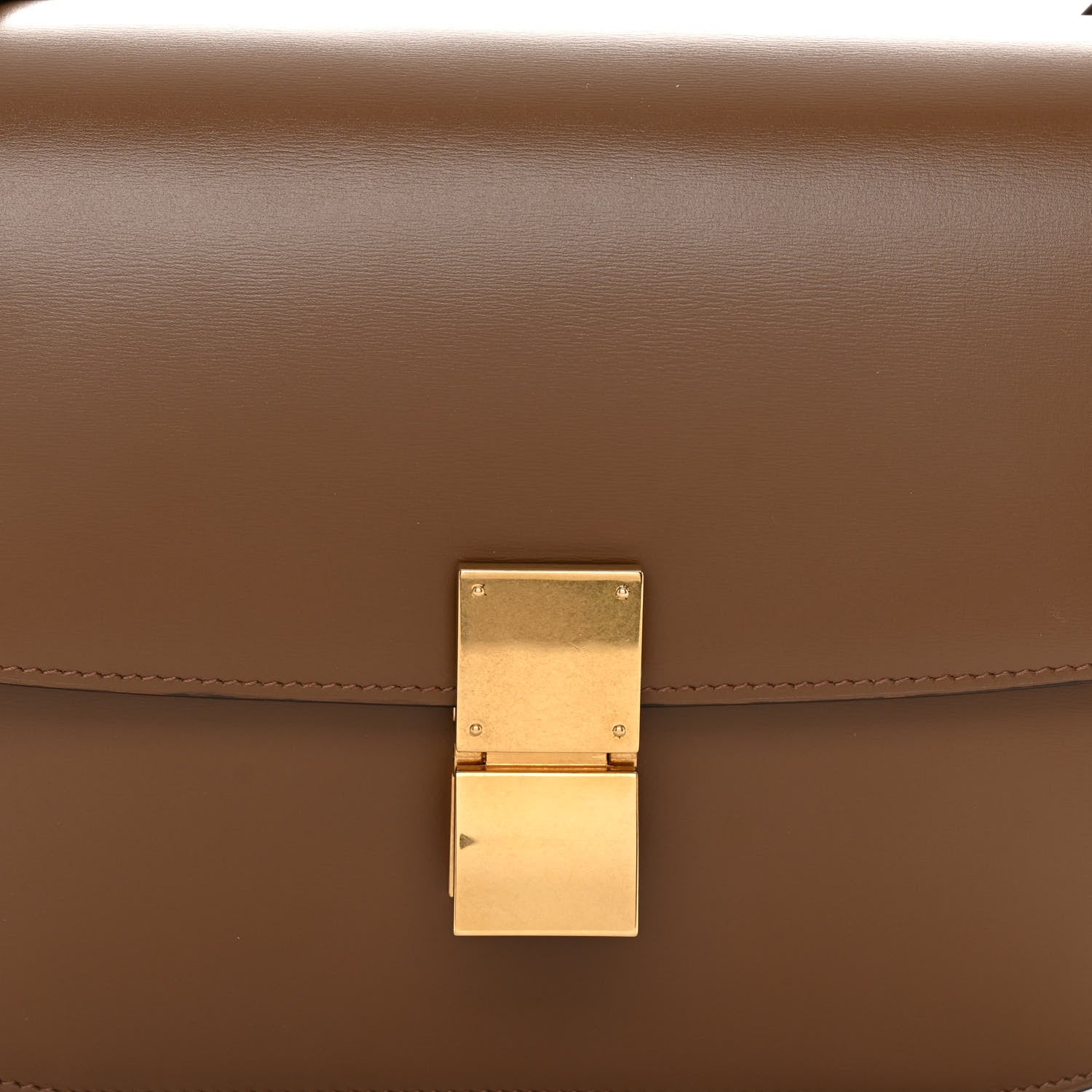 Celine Box Calfskin Medium Classic Box Flap Bag Camel 8 of 11