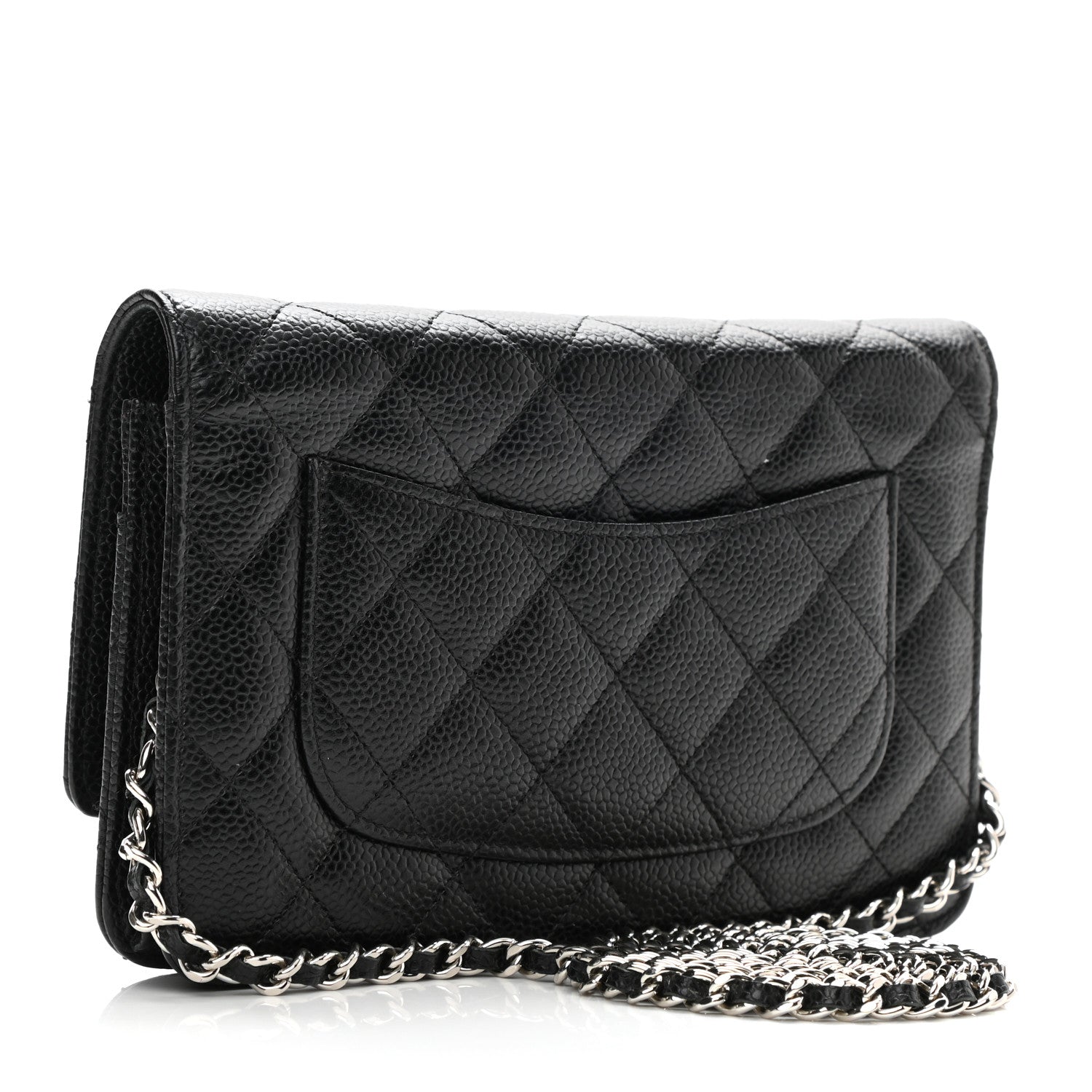 Chanel Caviar Quilted Wallet On Chain WOC Black 3 of 10