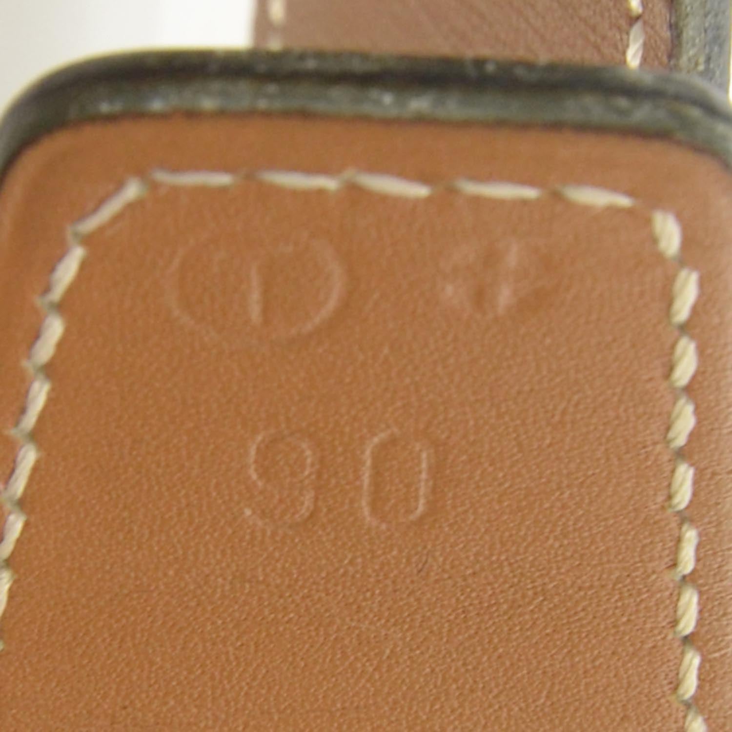 Hermes Box Reversible Belt Strap Black Gold 90 4 of 5