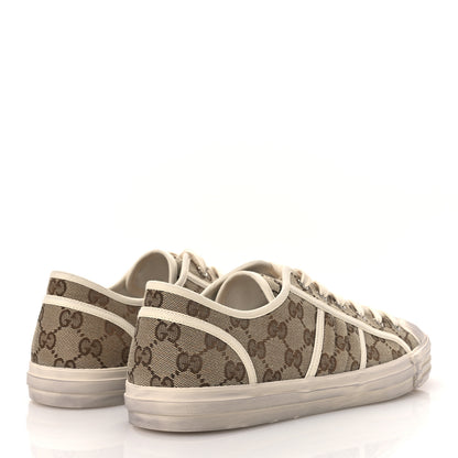 Gucci GG Monogram Mens Julio Low Top Sneakers 9 Beige Ebony Mystic White 5 of 11