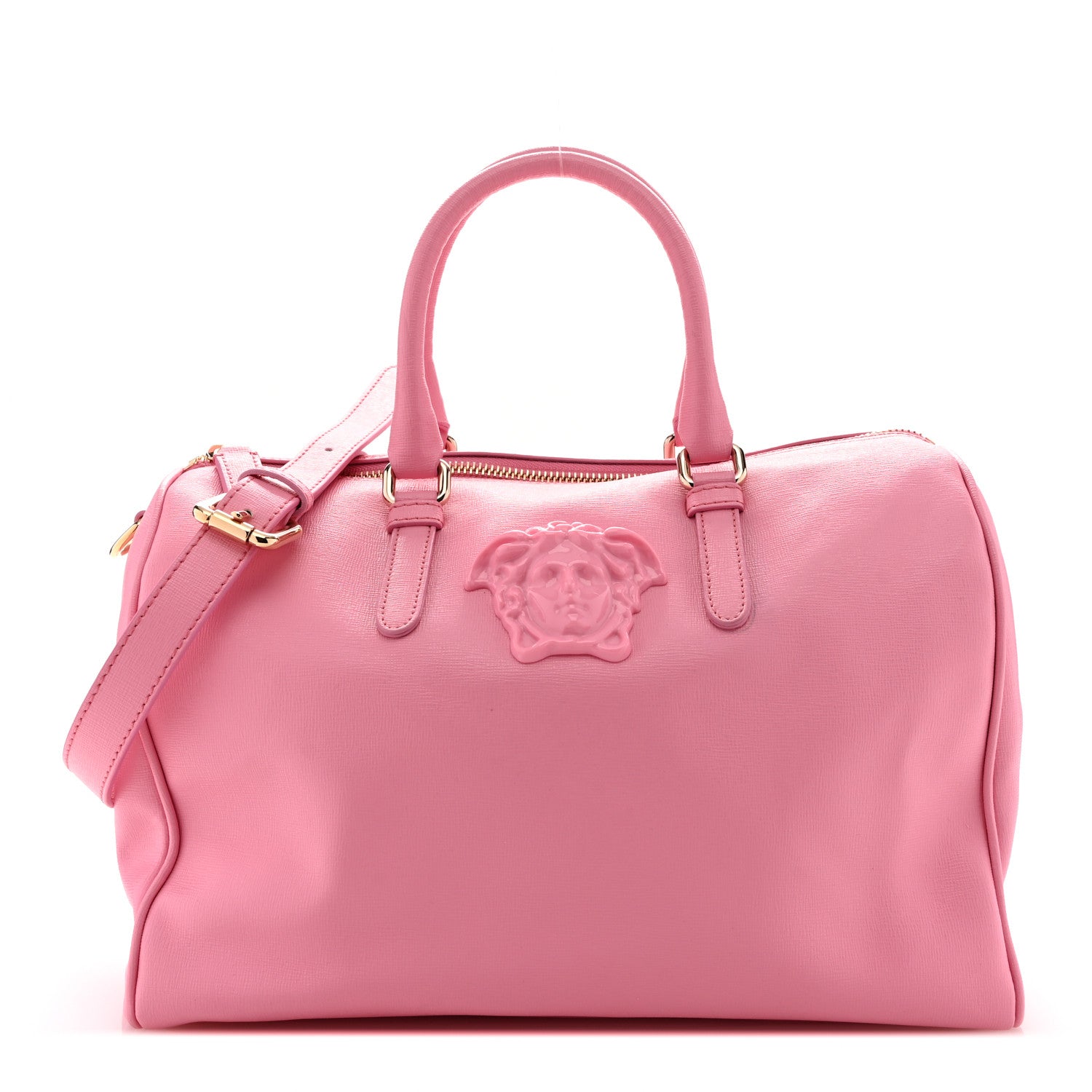 Versace Saffiano Palazzo Duffle Bag Light Pink 1 of 10