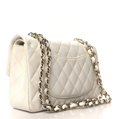 Chanel Caviar Quilted Small Double Flap White 3 of 23