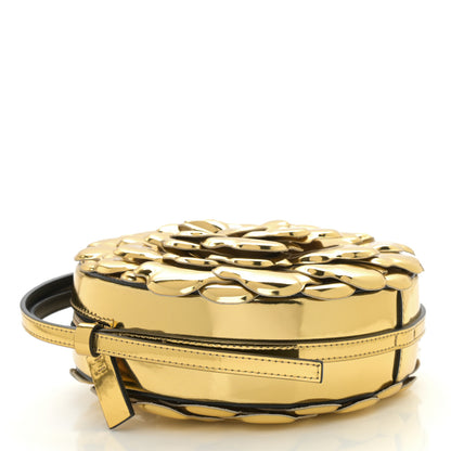 Valentino Garavani Metallic Nappa Atelier 03 Rose Edition Round Crossbody Bag Antique Brass 4 of 9