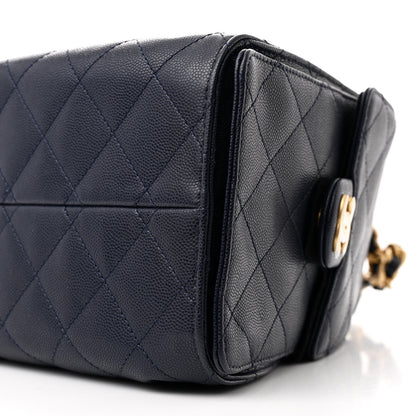 Chanel Caviar Quilted Small Chanel 25 Handbag Dark Navy 10 of 12