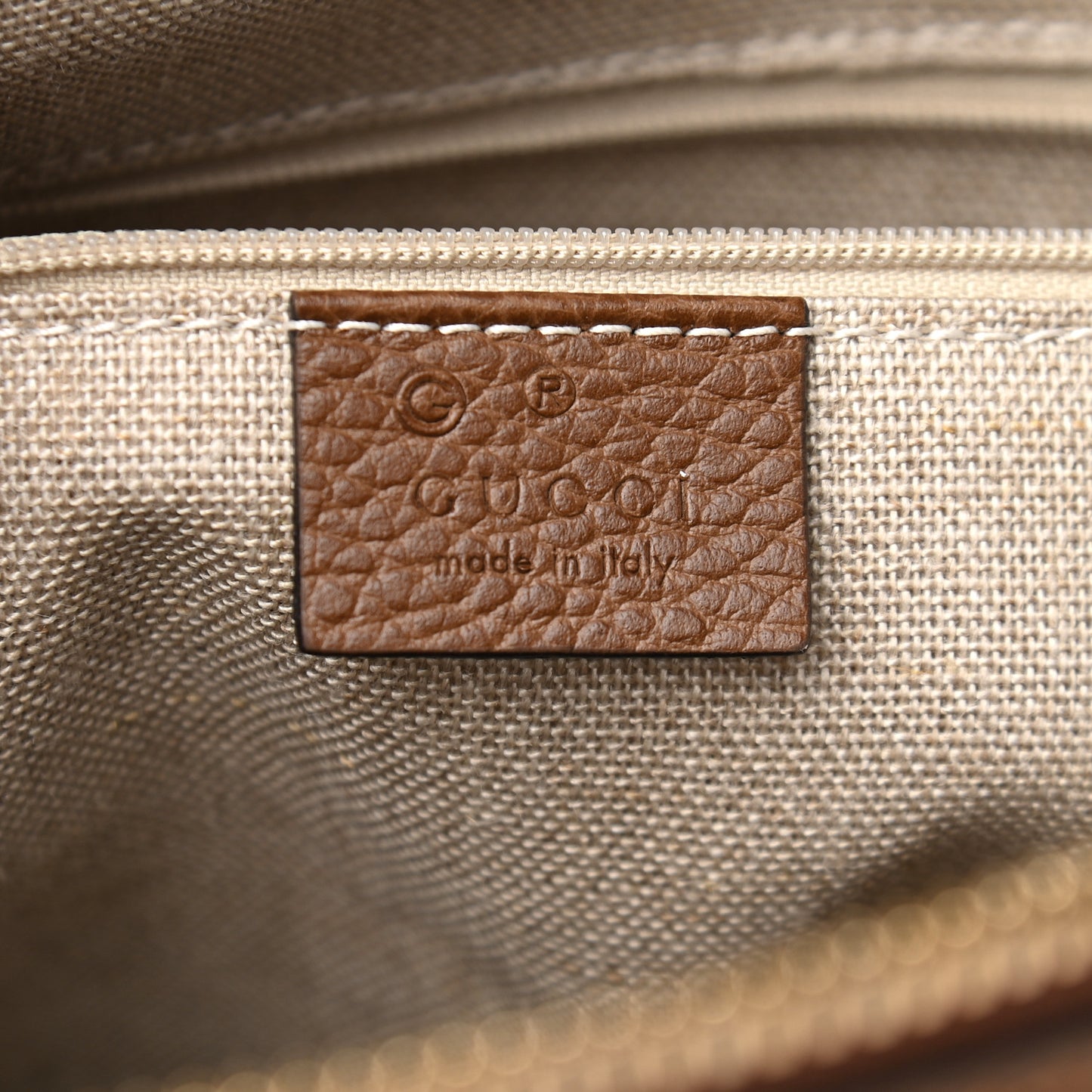 Monogram Medium Bree Shoulder Bag Beige Tabacco