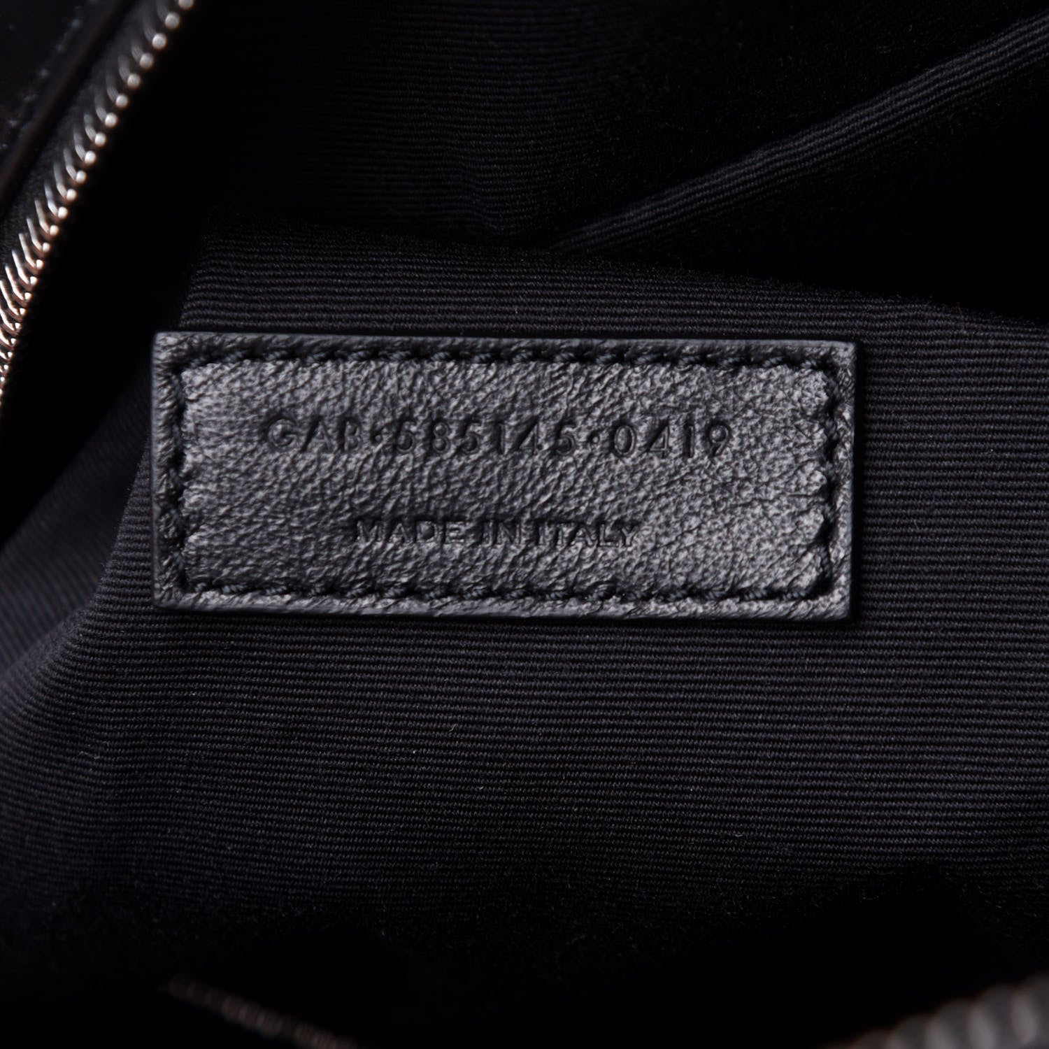 Saint Laurent Calfskin Medium Miles Logo Bowler Duffel Bag Black 7 of 12
