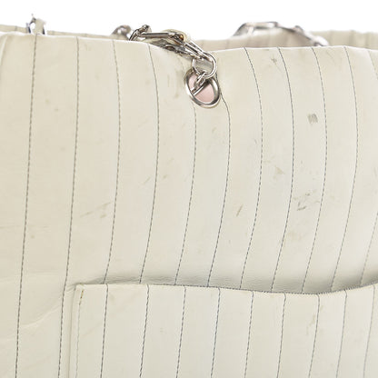 Chanel Lambskin Vertical Quilted Large Mademoiselle Tote Light Green 12 of 15