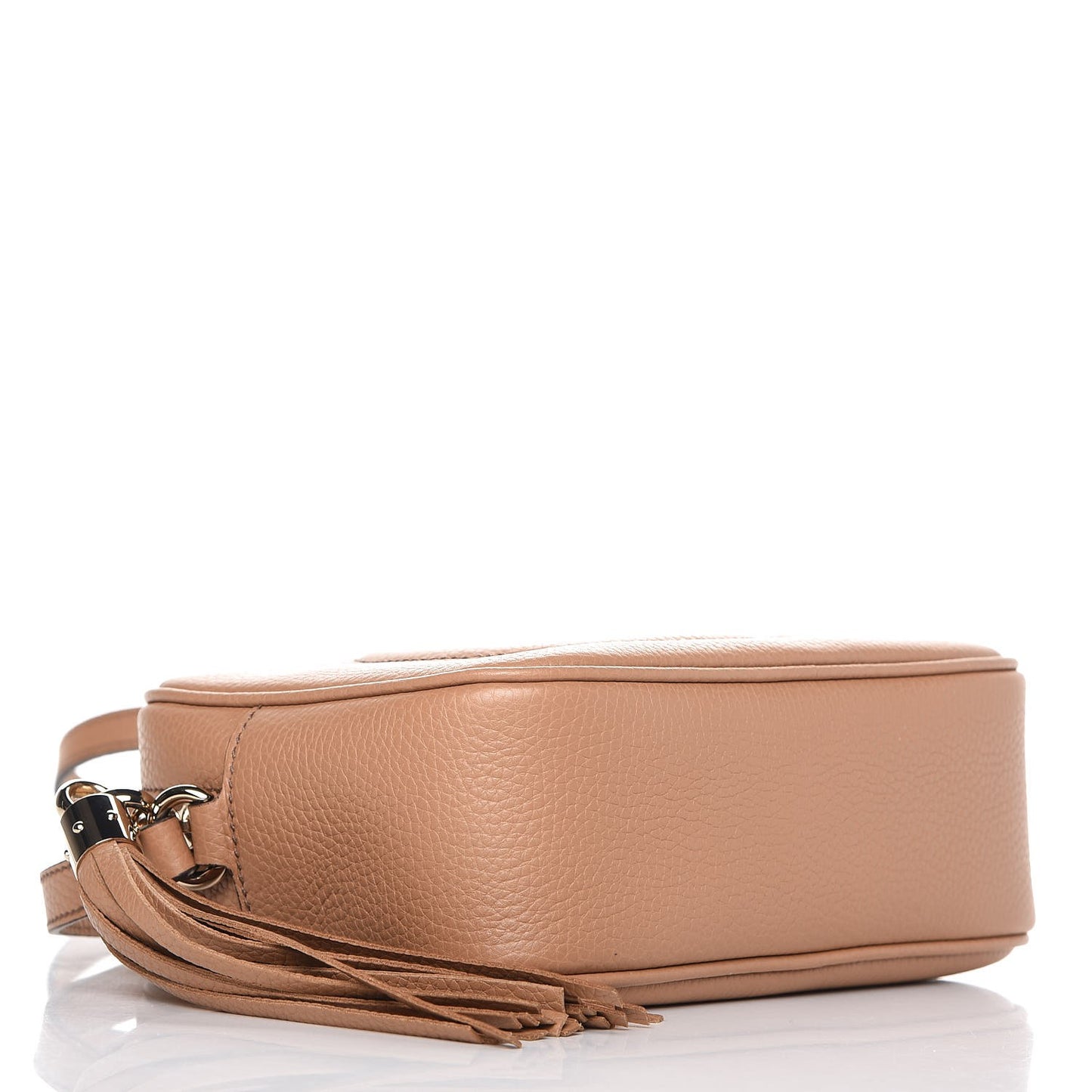 Pebbled Calfskin Small Soho Disco Bag Camelia