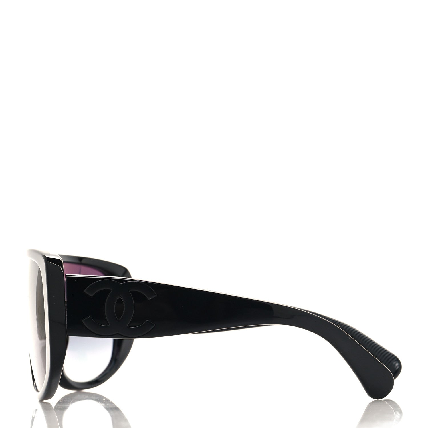 Chanel Acetate Shield Sunglasses 5495A Black 3 of 8
