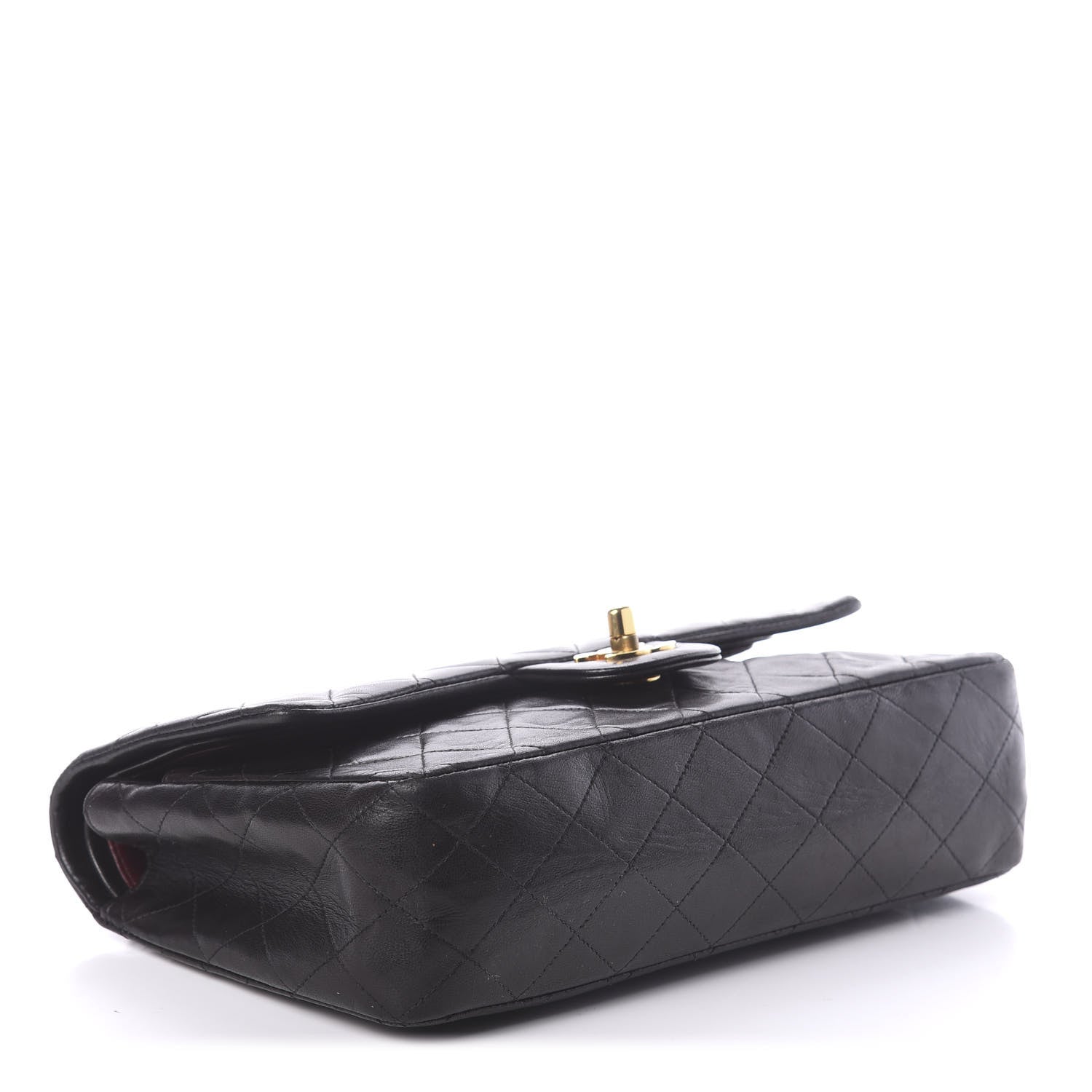 Chanel Lambskin Quilted Medium Double Flap Black 3 of 8