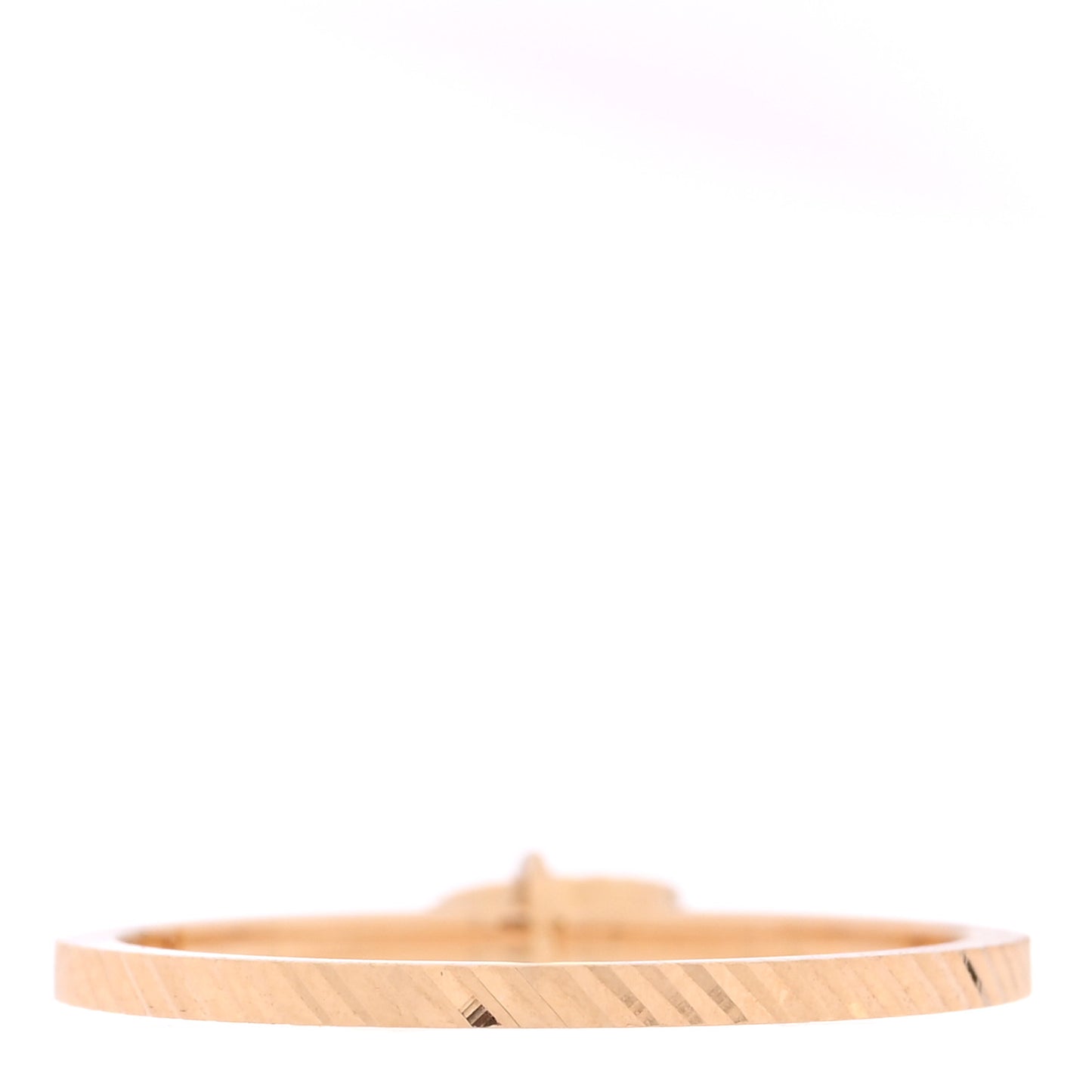 18K Yellow Gold GG Running Charm Ring 49 4.75