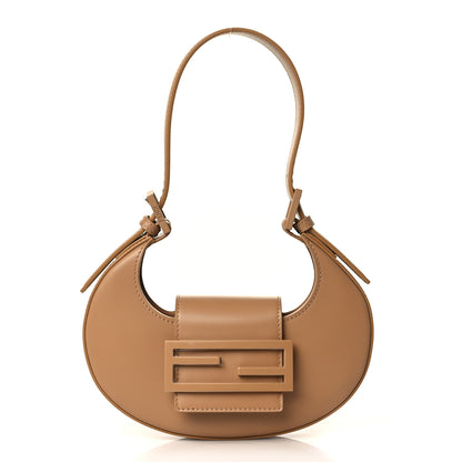 Fendi Vitello King Mini Cookie Hobo Bag Miele Scuro 1 of 8