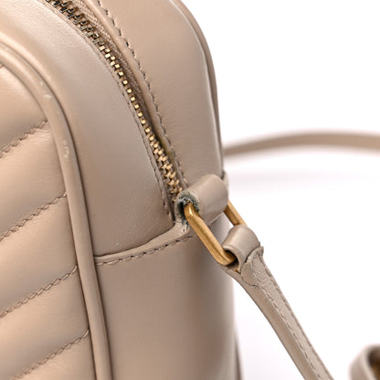Saint Laurent Calfskin Matelasse Monogram Lou Camera Bag Dark Beige 15 of 16