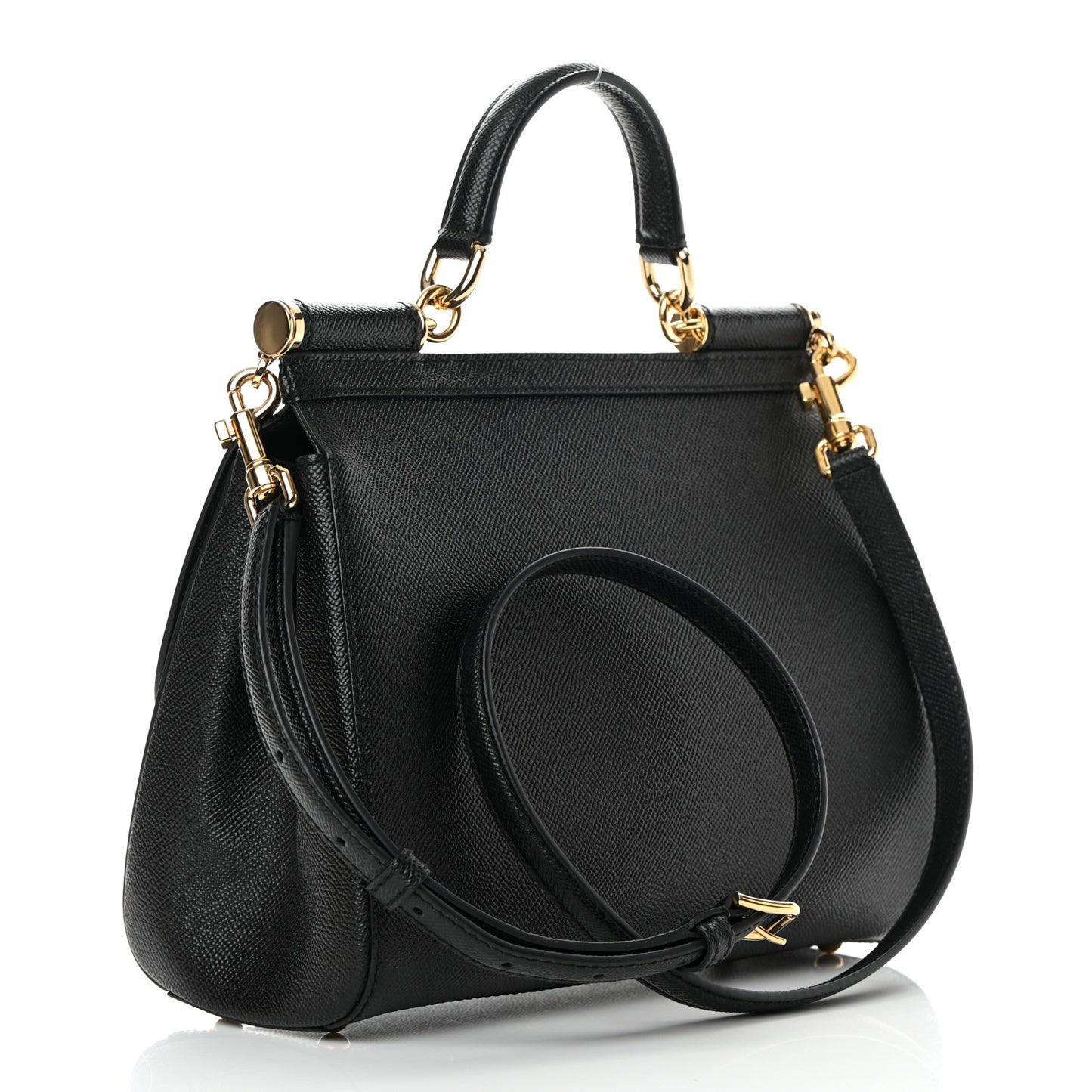 Dauphine Medium Miss Sicily Satchel Black