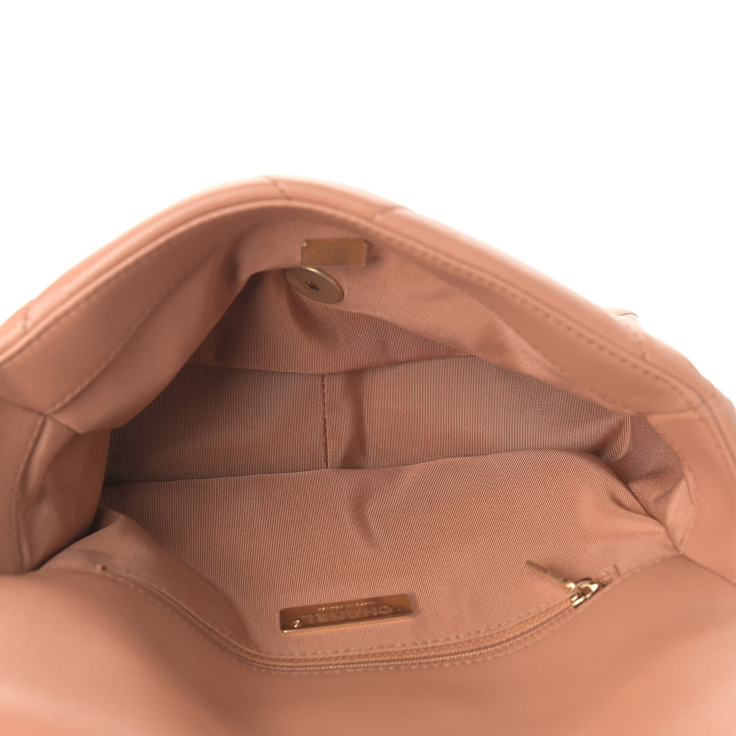 Chanel Lambskin Quilted Medium Chanel 19 Flap Brown 5 of 11