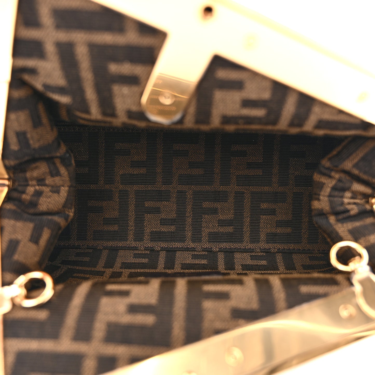 Vitello Grace Intreccio Small Fendi First Tortora White Rice