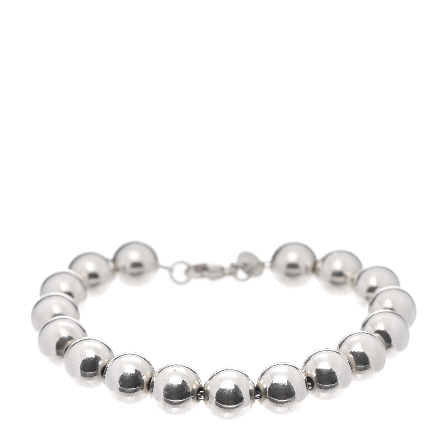 Tiffany Sterling Silver 10mm HardWear Ball Bracelet 1 of 4