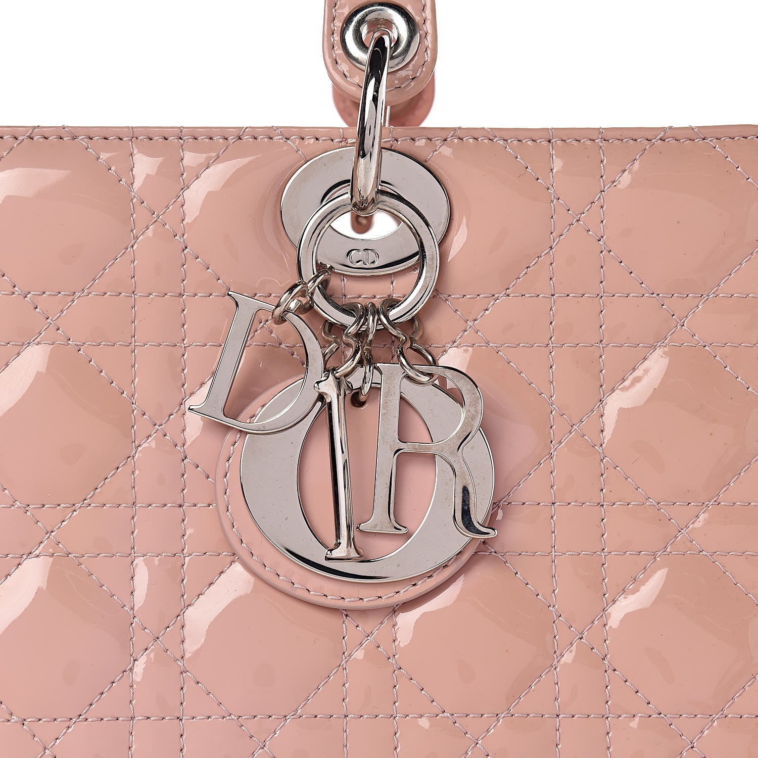 Christian Dior Patent Cannage Large Lady Dior Light Pink 10 of 18