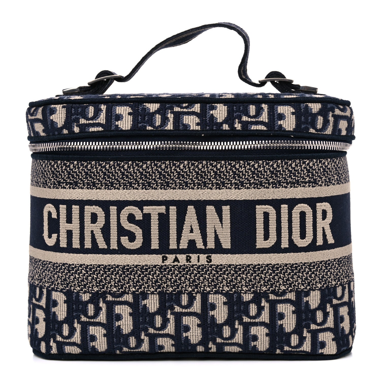Christian Dior Oblique Diortravel Vanity Case Blue 1 of 8