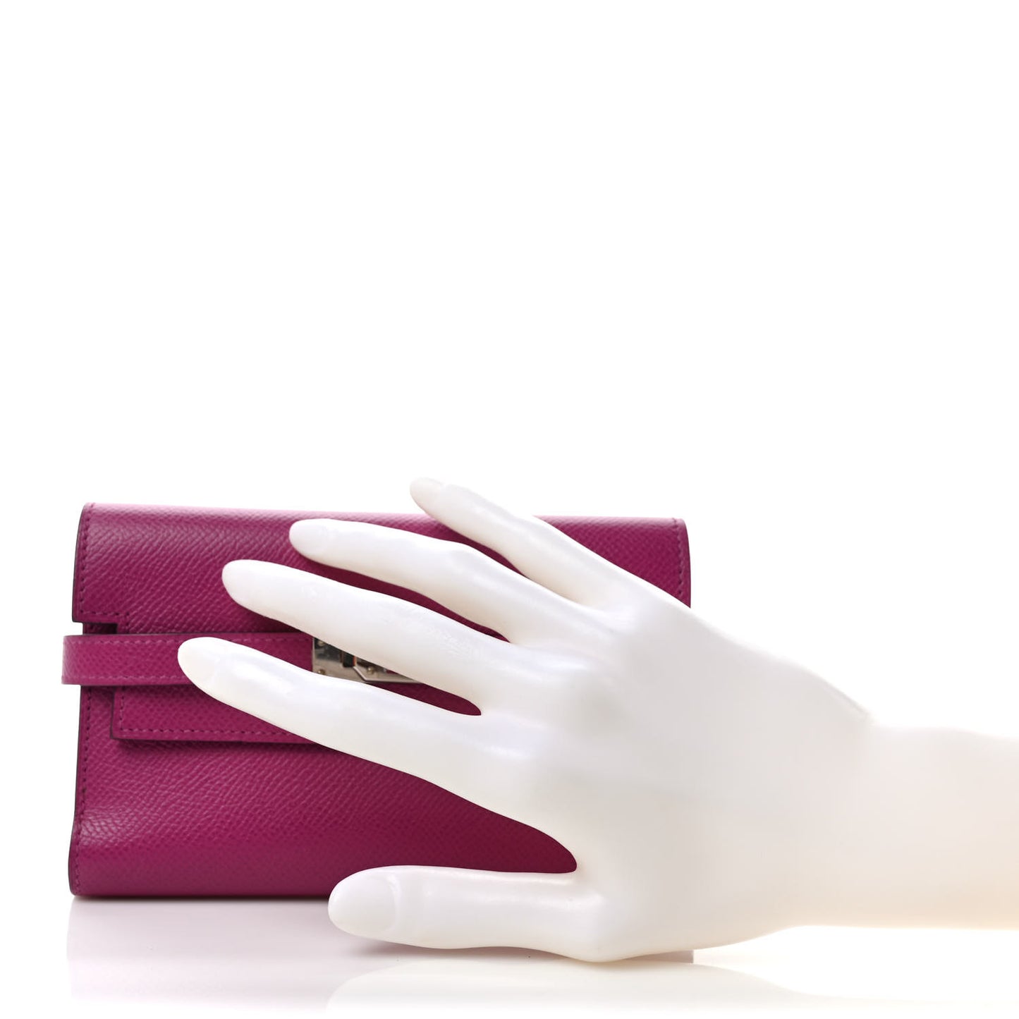 Epsom Medium Kelly Wallet Rose Pourpre