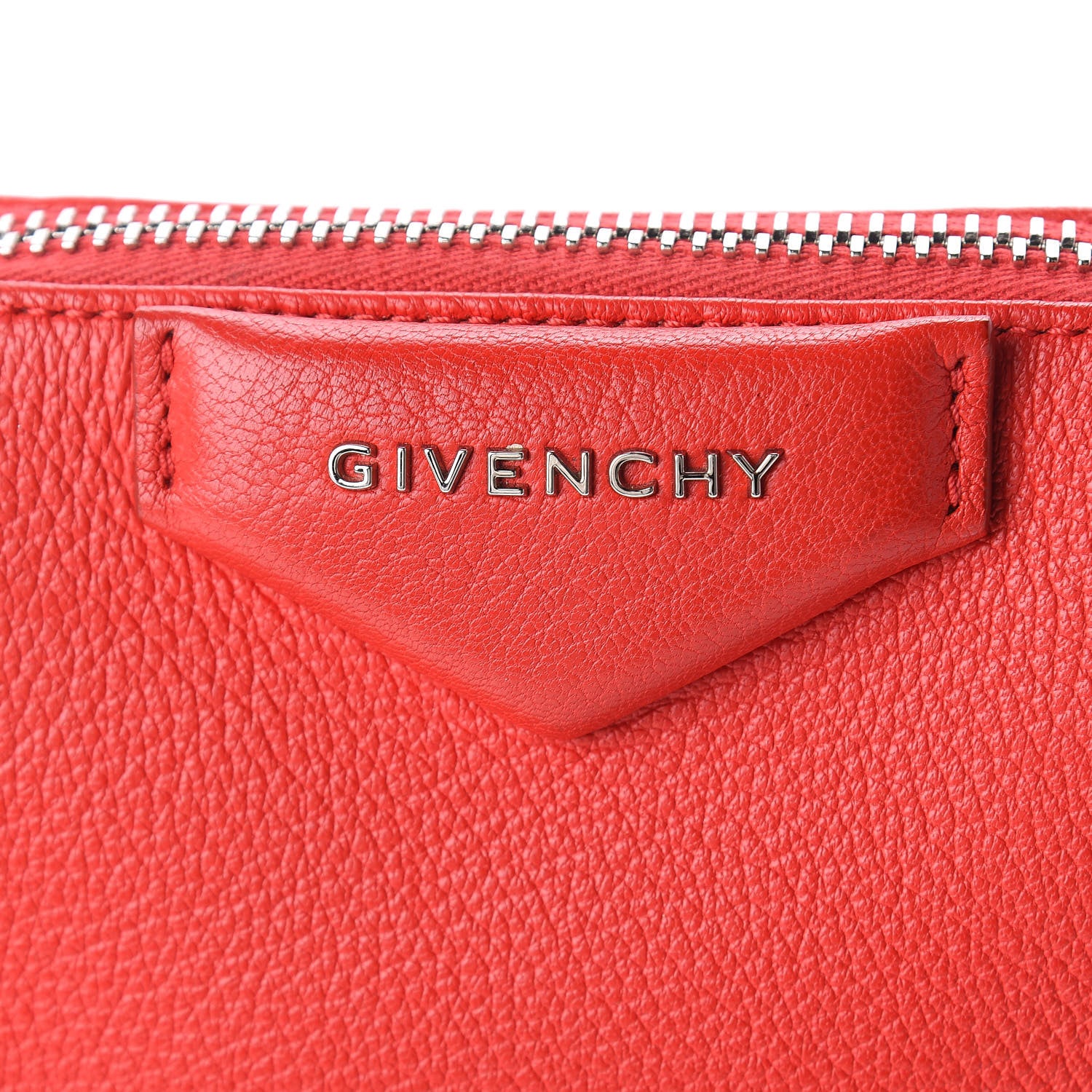 Givenchy Sugar Goatskin Small Antigona Beauty Wristlet Red 9 of 9
