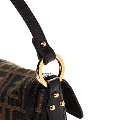 Fendi Zucca Small Chef Shoulder Bag Tobacco 11 of 15
