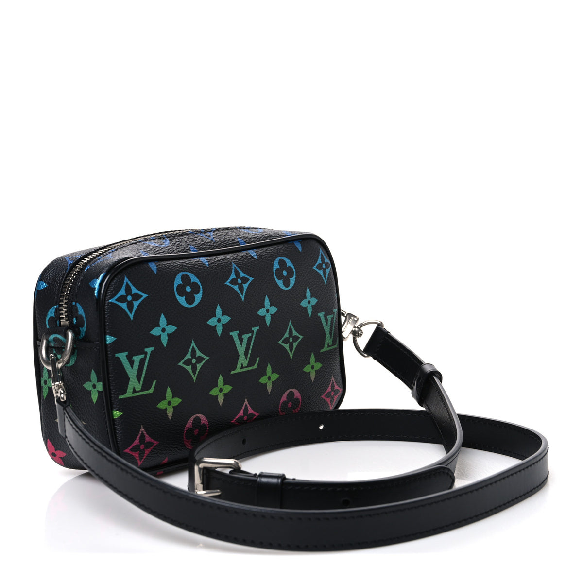 Monogram Iridescent Trocadero Wearable Wallet Black