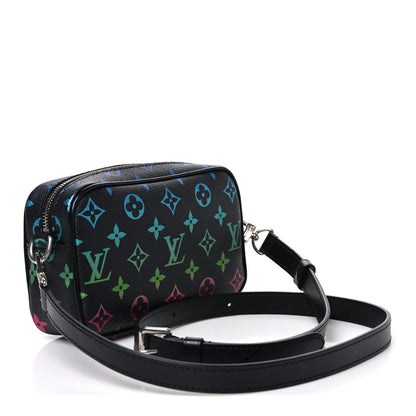 Louis Vuitton Monogram Iridescent Trocadero Wearable Wallet Black 2 of 8