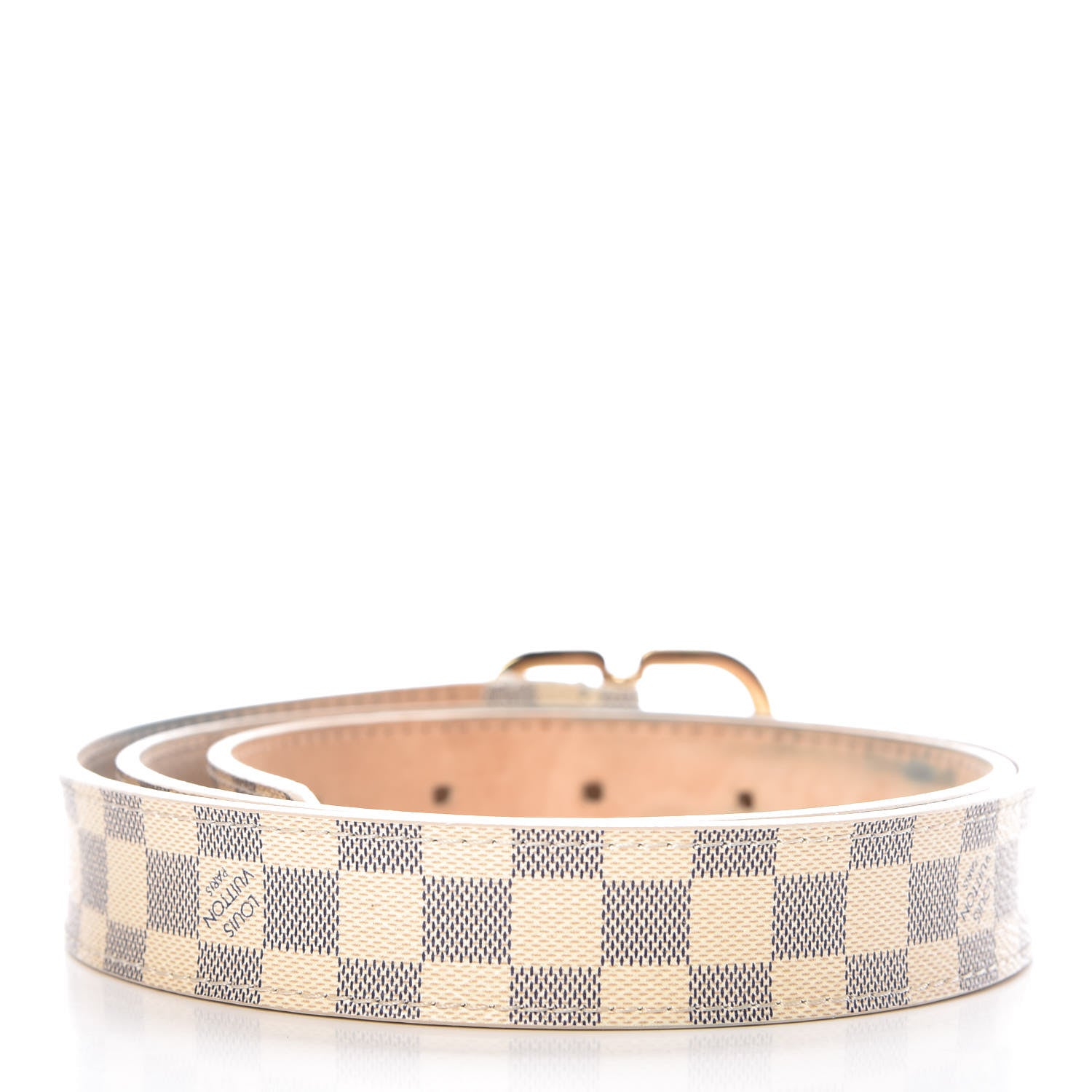 Louis Vuitton Damier Azur 25mm Belt 85 34 3 of 8