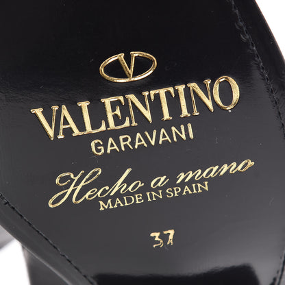 Valentino Garavani Calfskin Ranch 40mm Ankle Boots 37 Black 6 of 8