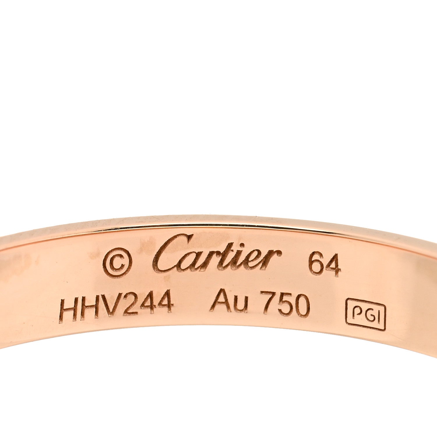 Cartier 18K Pink Gold 3.5mm LOVE Wedding Band Ring 64 10.75 4 of 5