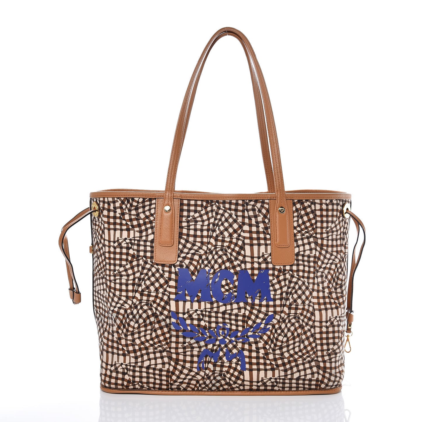 Visetos Medium Liz Reversible Shopper Tote Cognac