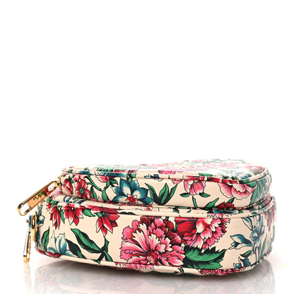 Gucci Calfskin Brit Roses Print Matelasse Diagonal Mini Interlocking G Heart Shoulder Bag Multicolor 4 of 11