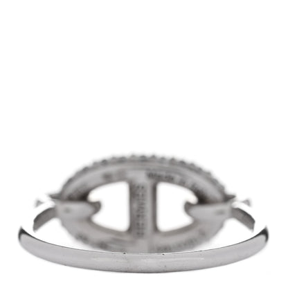 Hermes 18K White Gold Diamond New Farandole Ring 53 6.25 3 of 4