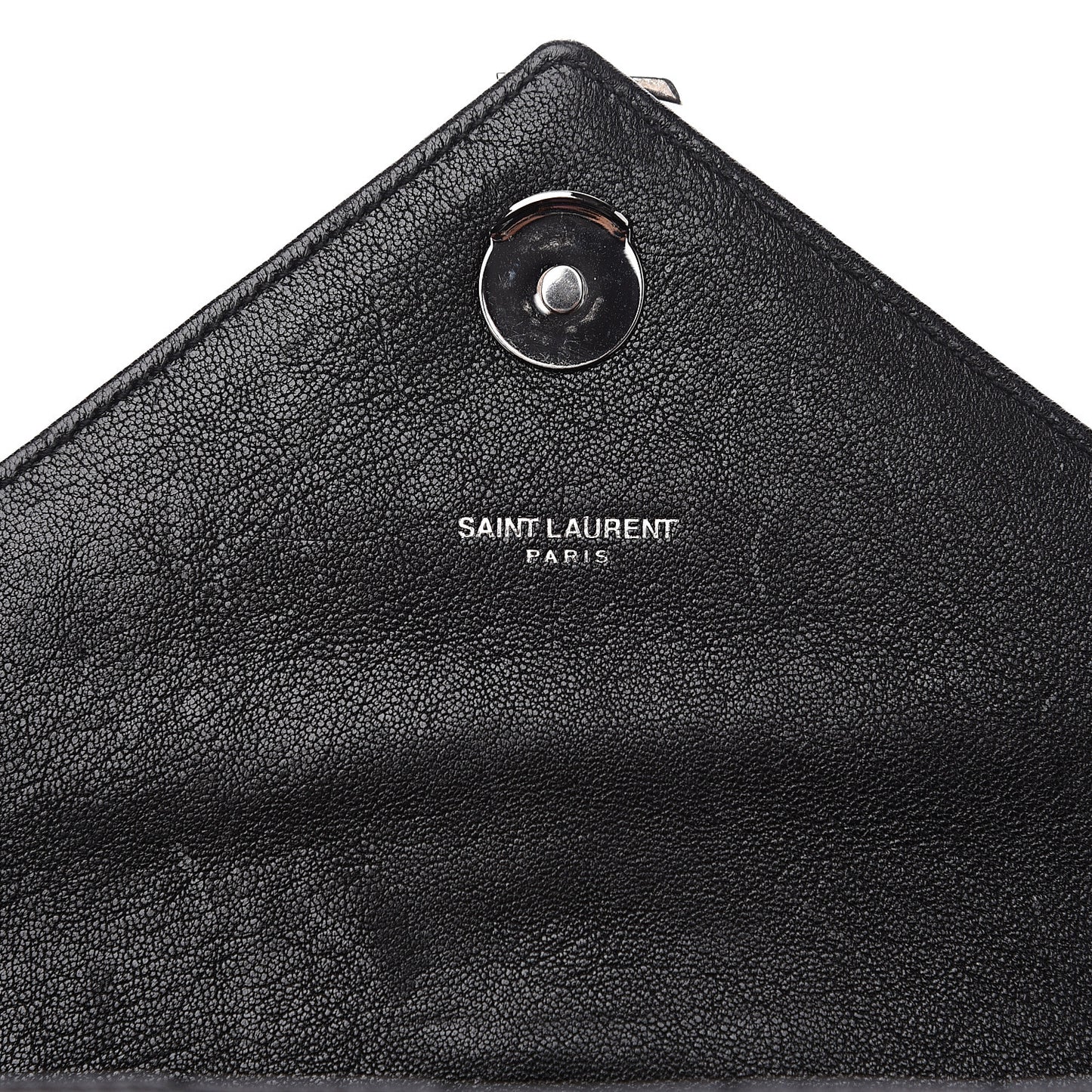 Lambskin Matelasse Chevron Studded Monogram Medium College Bag Black