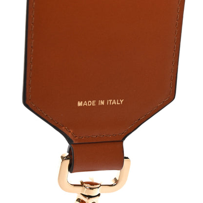 Fendi Ribbon Vitello King Logo Embossed Gingham Woven Adjustable Strap You Panna Black Cuoio 5 of 7