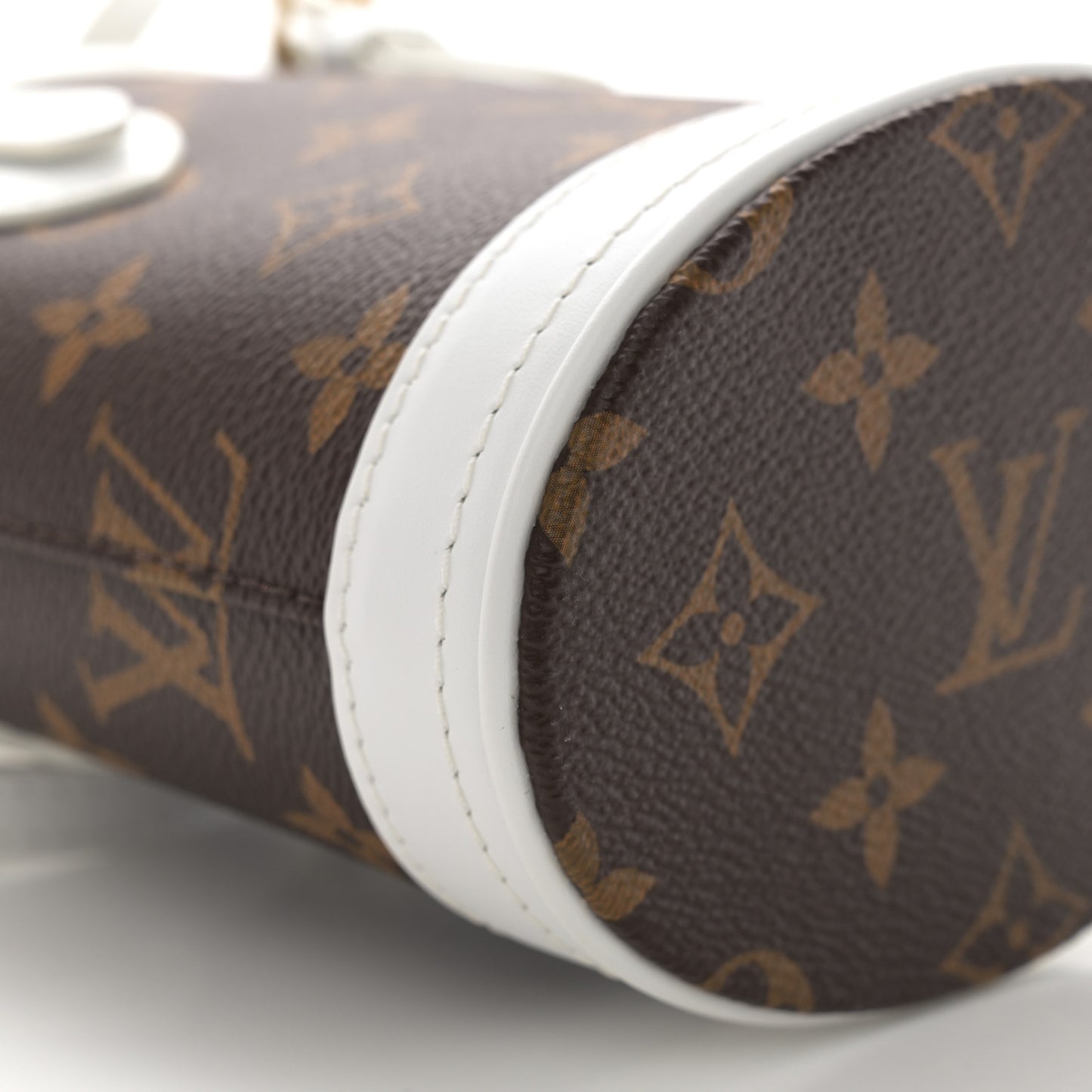 Monogram LV Match Nano Bucket Bag White